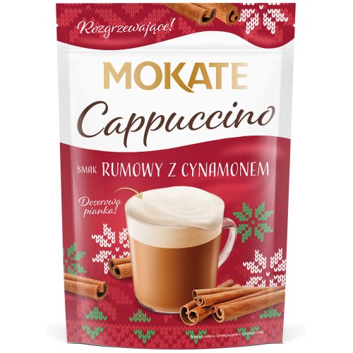 MOKATE Rum-fahéj ízű cappuccino por 120g