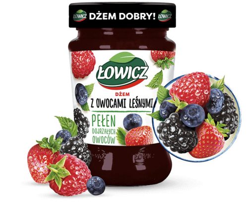 Łowicz erdei gyümölcslekvár 280g 