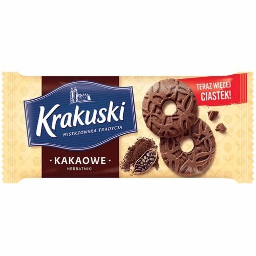 Krakuski kakaós keksz 163 g