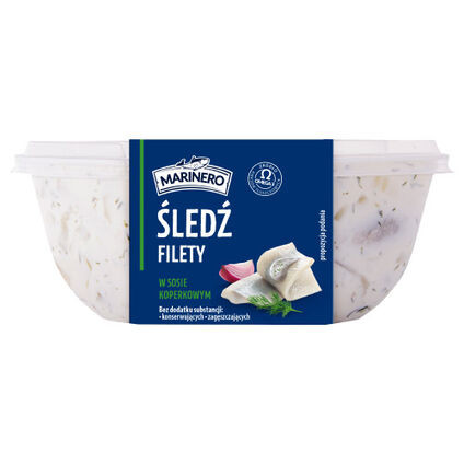 Heringfilé kapros szószban 300g