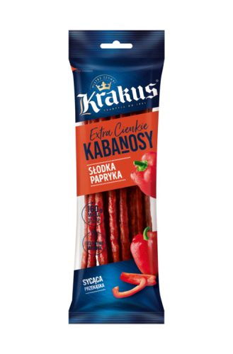 Sertés és baromfi paprikás kabanossi kolbász 95g